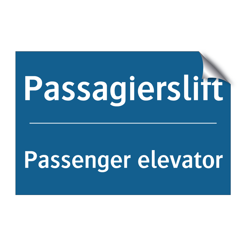 Passagierslift - Passenger elevator & Passagierslift - Passenger elevator