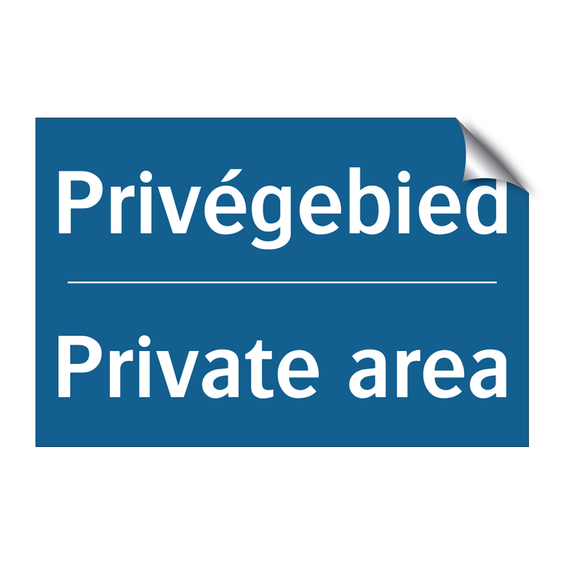 Privégebied - Private area & Privégebied - Private area & Privégebied - Private area