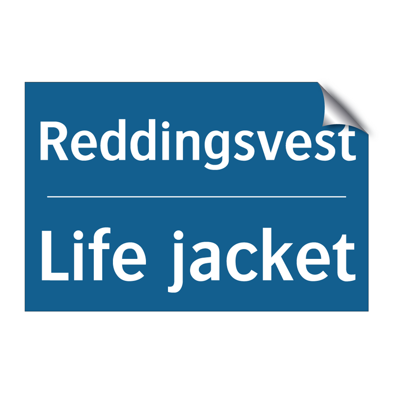 Reddingsvest - Life jacket & Reddingsvest - Life jacket & Reddingsvest - Life jacket