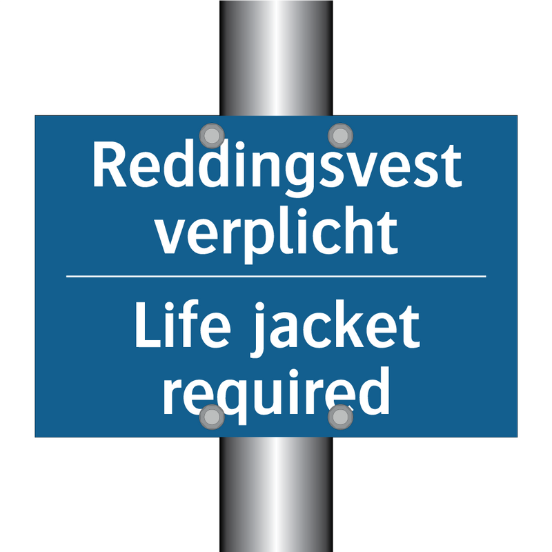 Reddingsvest verplicht - Life jacket required & Reddingsvest verplicht - Life jacket required