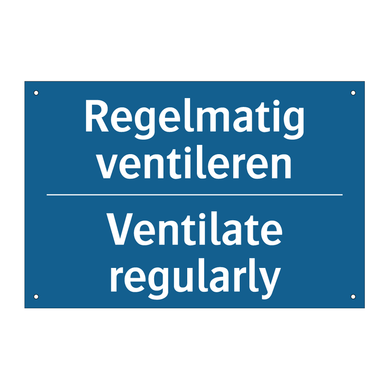 Regelmatig ventileren - Ventilate regularly & Regelmatig ventileren - Ventilate regularly