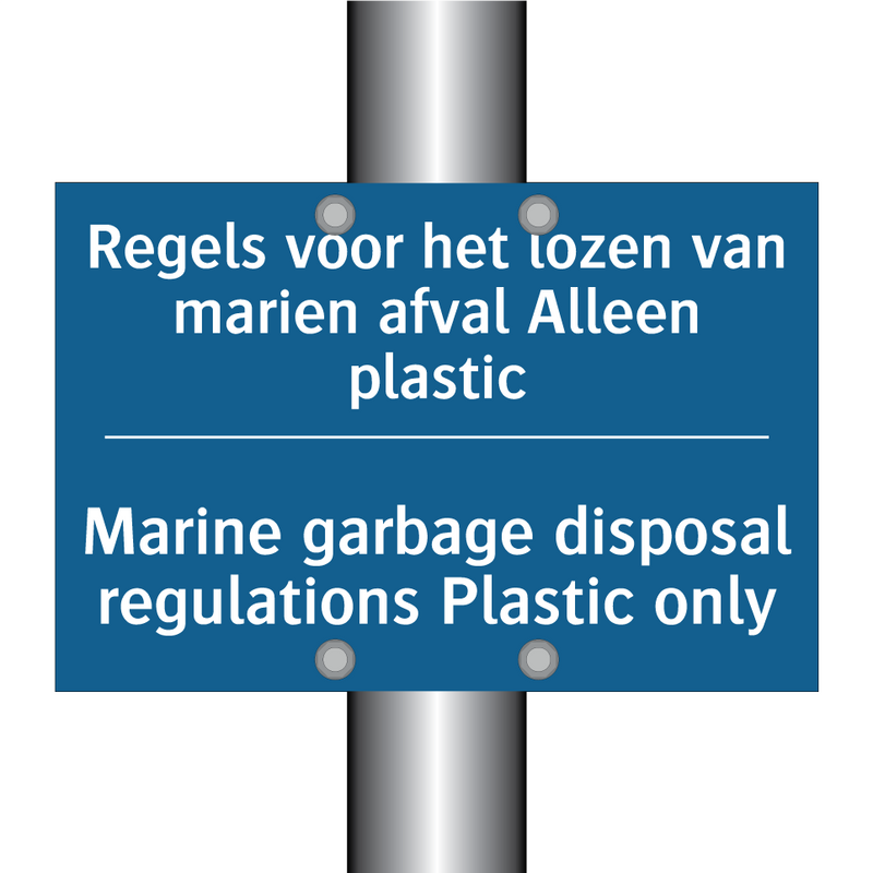 Regels voor het lozen van marien /.../ - Marine garbage disposal regulations /.../