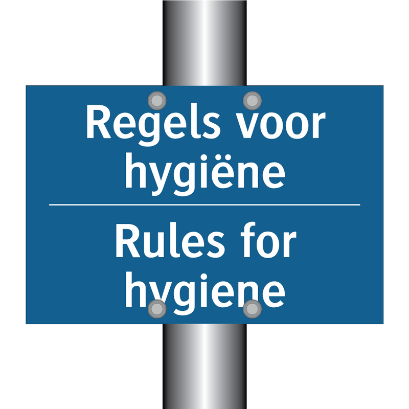 Regels voor hygiëne - Rules for hygiene & Regels voor hygiëne - Rules for hygiene