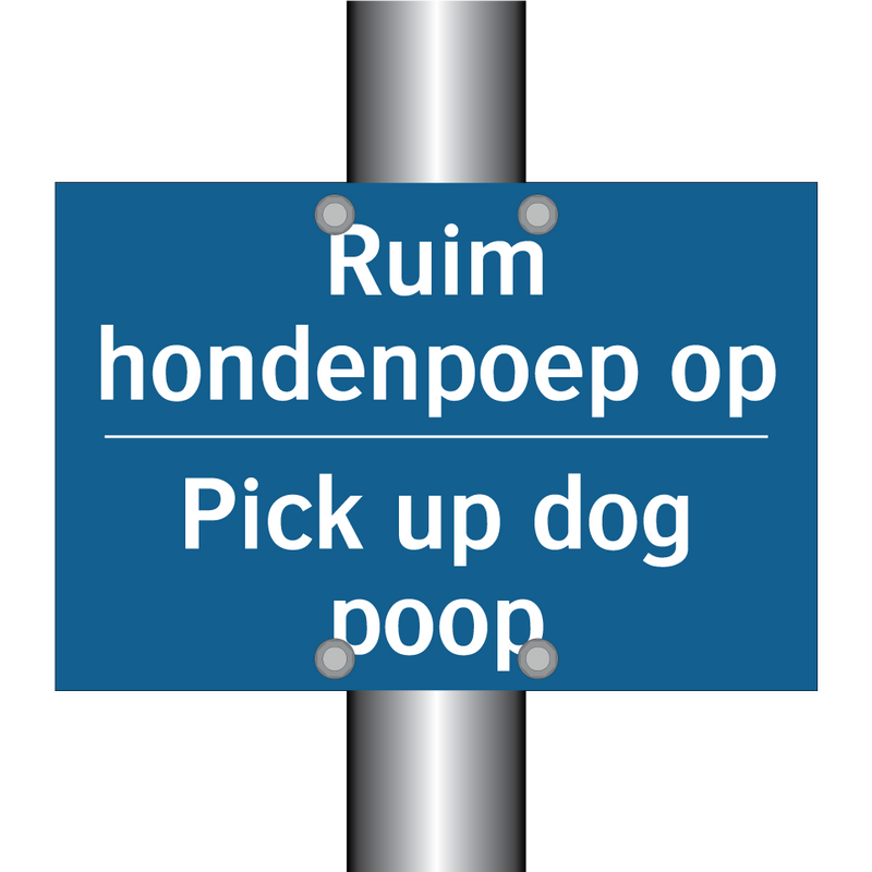 Ruim hondenpoep op - Pick up dog poop & Ruim hondenpoep op - Pick up dog poop