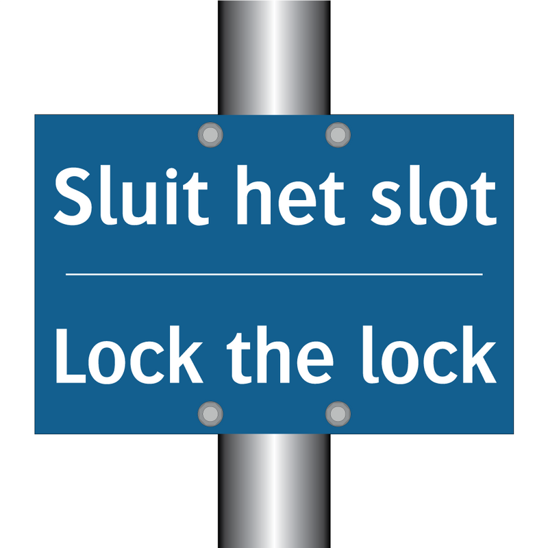 Sluit het slot - Lock the lock & Sluit het slot - Lock the lock & Sluit het slot - Lock the lock