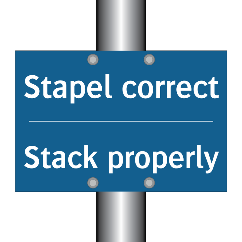 Stapel correct - Stack properly & Stapel correct - Stack properly & Stapel correct - Stack properly