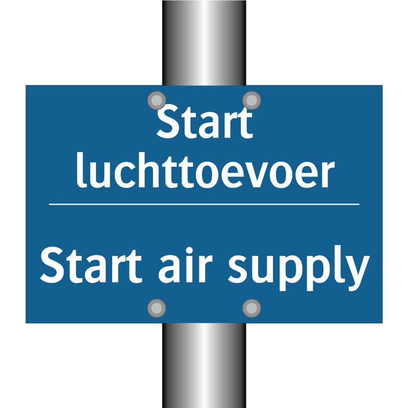 Start luchttoevoer - Start air supply & Start luchttoevoer - Start air supply