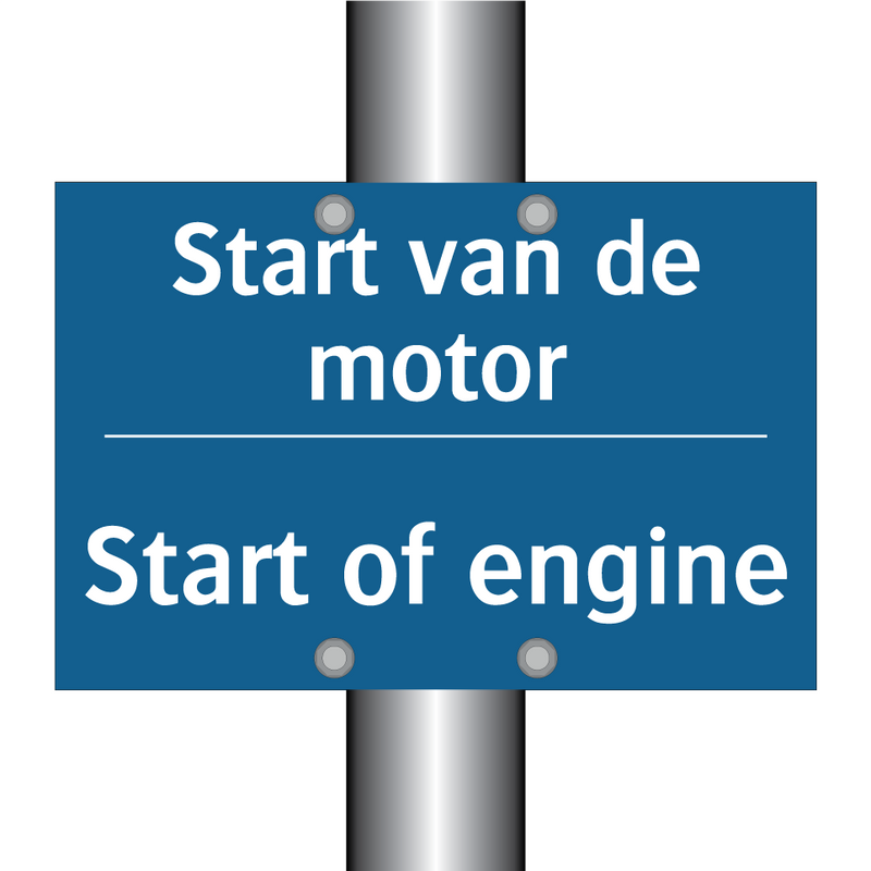 Start van de motor - Start of engine & Start van de motor - Start of engine