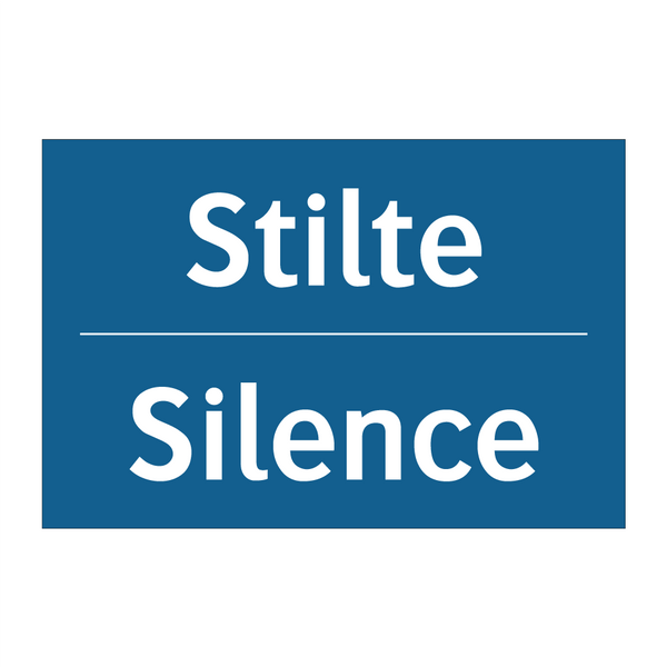 Stilte - Silence & Stilte - Silence & Stilte - Silence & Stilte - Silence & Stilte - Silence