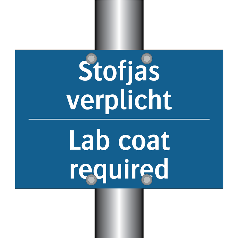 Stofjas verplicht - Lab coat required & Stofjas verplicht - Lab coat required