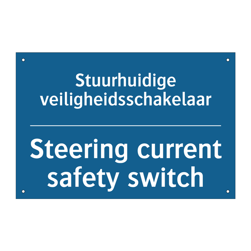 Stuurhuidige veiligheidsschakelaar /.../ - Steering current safety switch