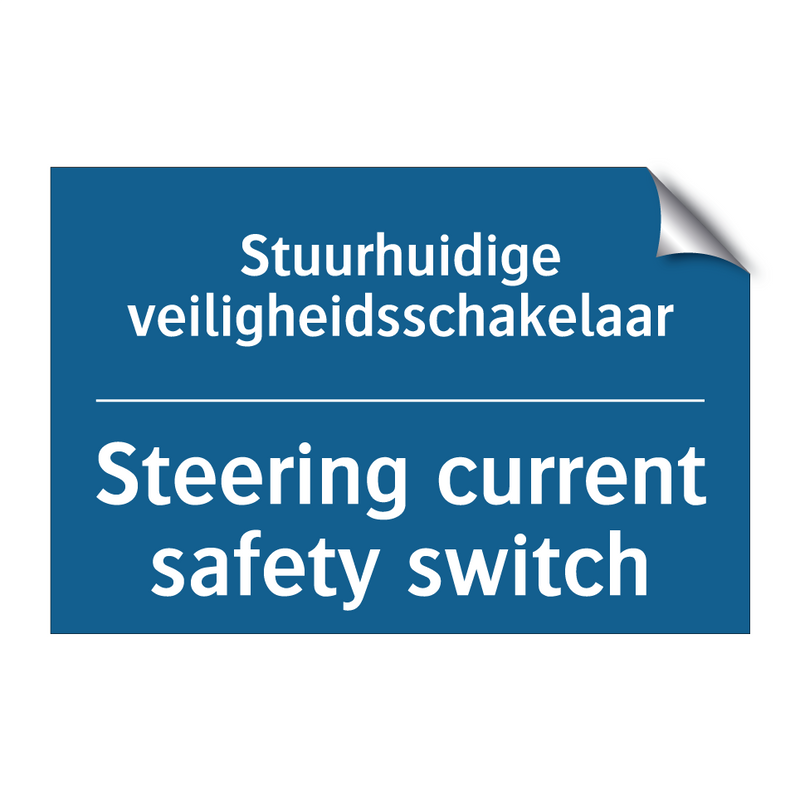 Stuurhuidige veiligheidsschakelaar /.../ - Steering current safety switch