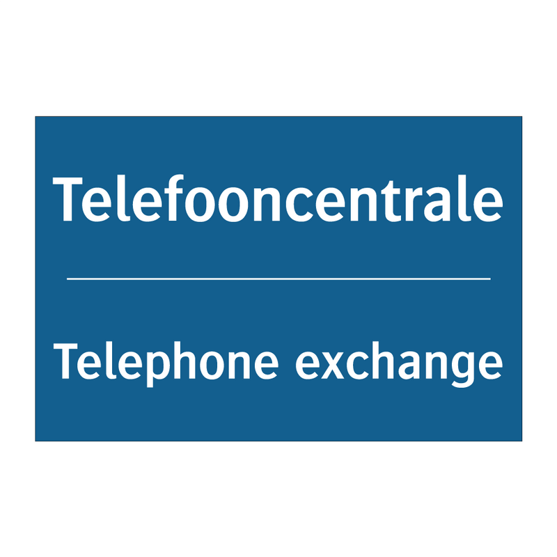 Telefooncentrale - Telephone exchange & Telefooncentrale - Telephone exchange