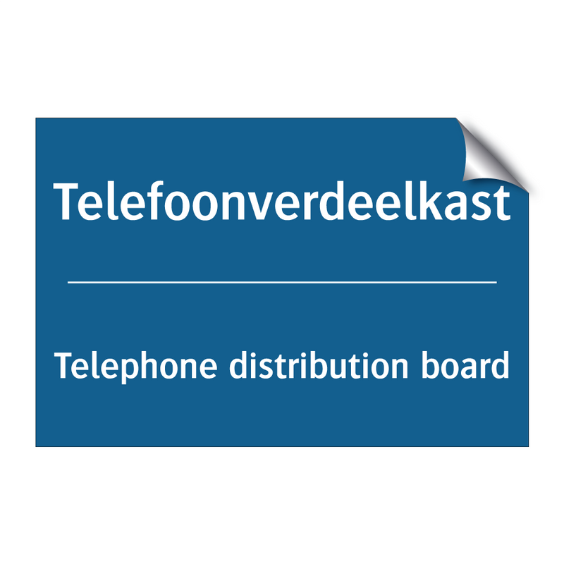 Telefoonverdeelkast - Telephone distribution board