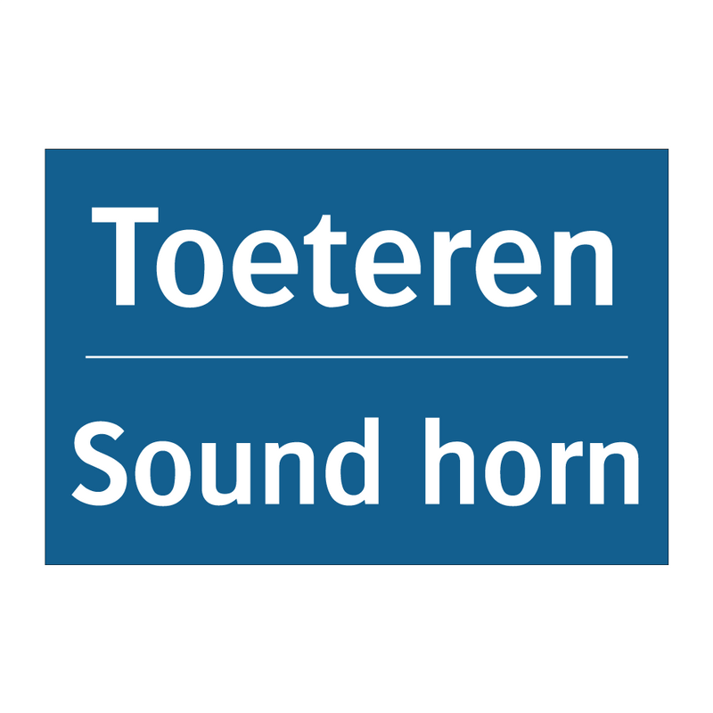 Toeteren - Sound horn & Toeteren - Sound horn & Toeteren - Sound horn & Toeteren - Sound horn