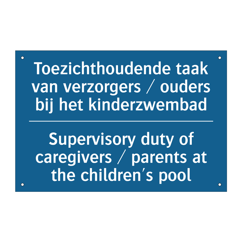 Toezichthoudende taak van verzorgers /.../ - Supervisory duty of caregivers /.../