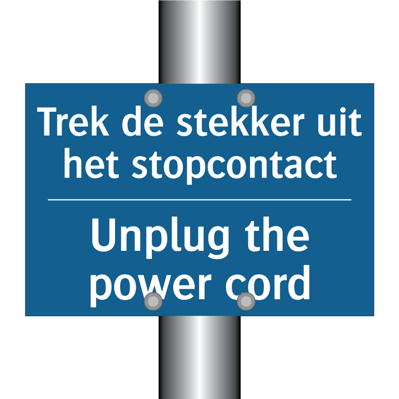 Trek de stekker uit het stopcontact /.../ - Unplug the power cord