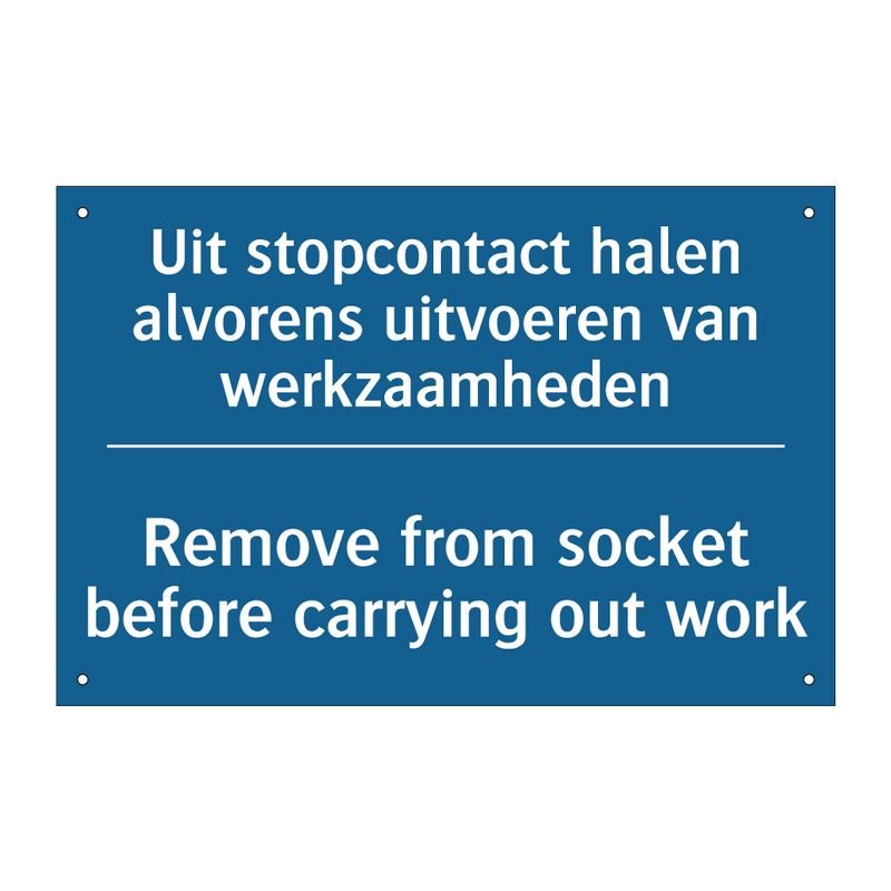 Uit stopcontact halen alvorens /.../ - Remove from socket before carrying /.../