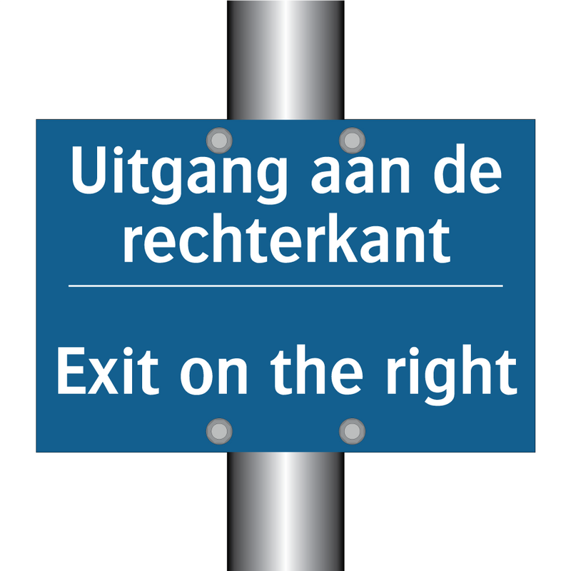 Uitgang aan de rechterkant - Exit on the right & Uitgang aan de rechterkant - Exit on the right