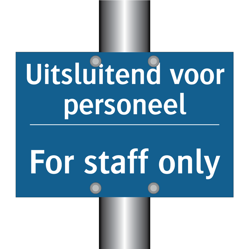 Uitsluitend voor personeel - For staff only & Uitsluitend voor personeel - For staff only