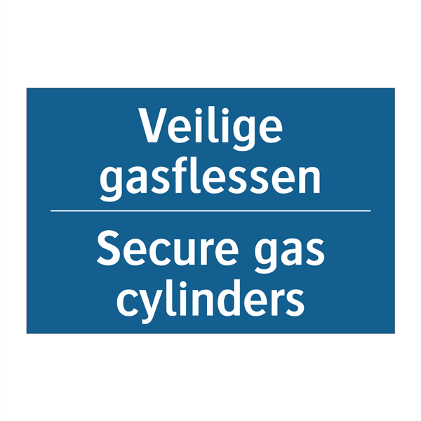 Veilige gasflessen - Secure gas cylinders & Veilige gasflessen - Secure gas cylinders