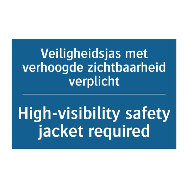 Veiligheidsjas met verhoogde zichtbaarheid /.../ - High-visibility safety jacket /.../