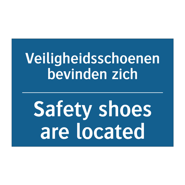 Veiligheidsschoenen bevinden zich /.../ - Safety shoes are located