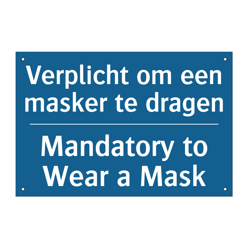 Verplicht om een ​​masker te dragen /.../ - Mandatory to Wear a Mask