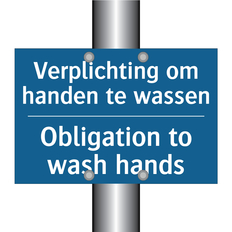 Verplichting om handen te wassen /.../ - Obligation to wash hands