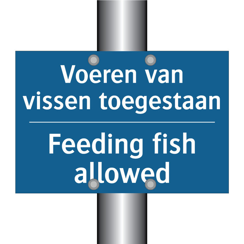 Voeren van vissen toegestaan - Feeding fish allowed