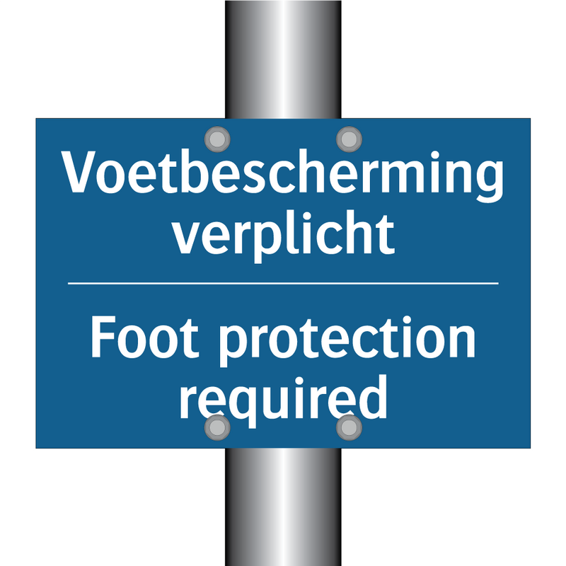 Voetbescherming verplicht - Foot protection required