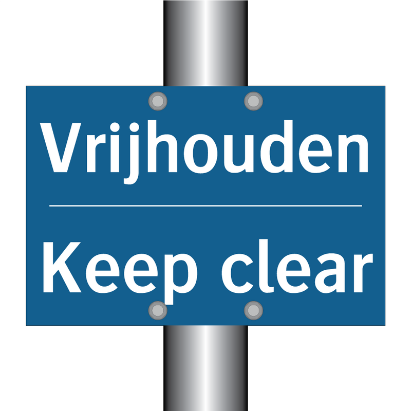 Vrijhouden - Keep clear & Vrijhouden - Keep clear & Vrijhouden - Keep clear