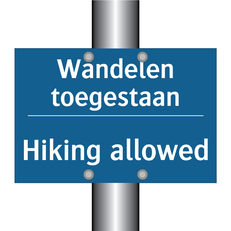 Wandelen toegestaan - Hiking allowed & Wandelen toegestaan - Hiking allowed