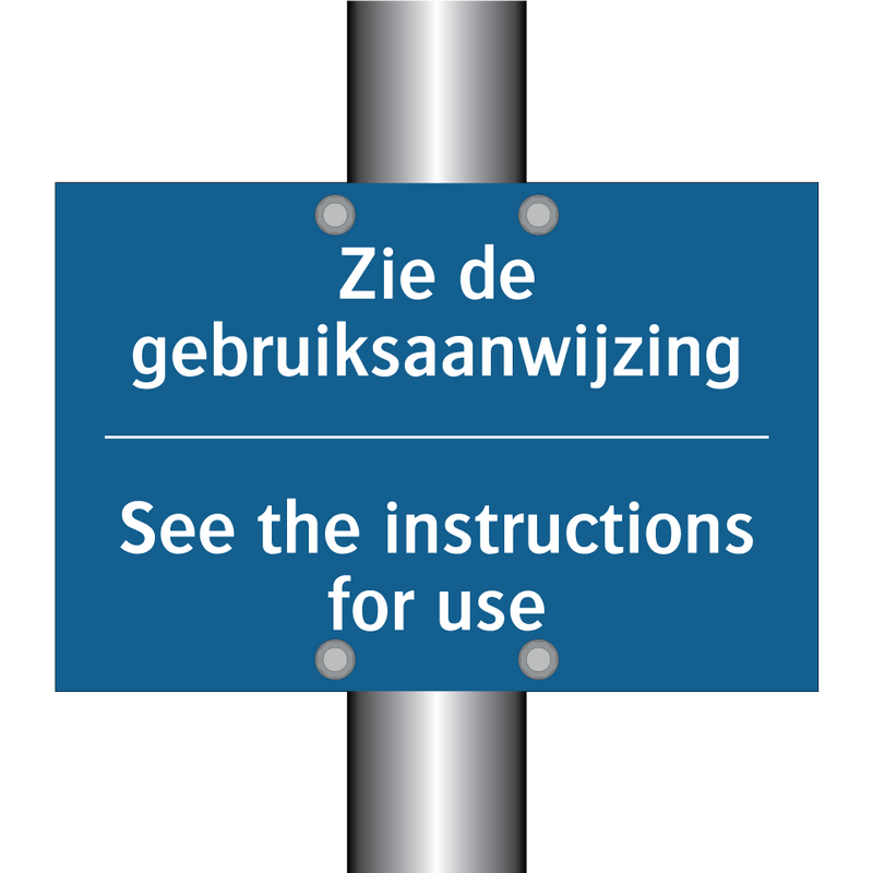 Zie de gebruiksaanwijzing - See the instructions for use