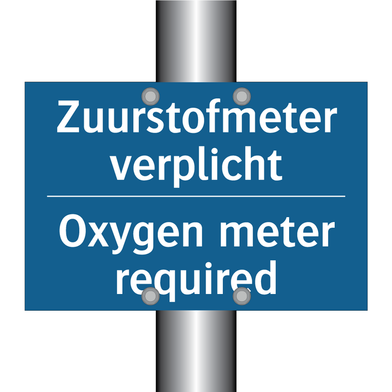 Zuurstofmeter verplicht - Oxygen meter required & Zuurstofmeter verplicht - Oxygen meter required