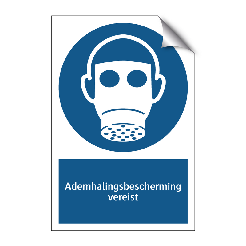 Ademhalingsbescherming vereist & Ademhalingsbescherming vereist & Ademhalingsbescherming vereist