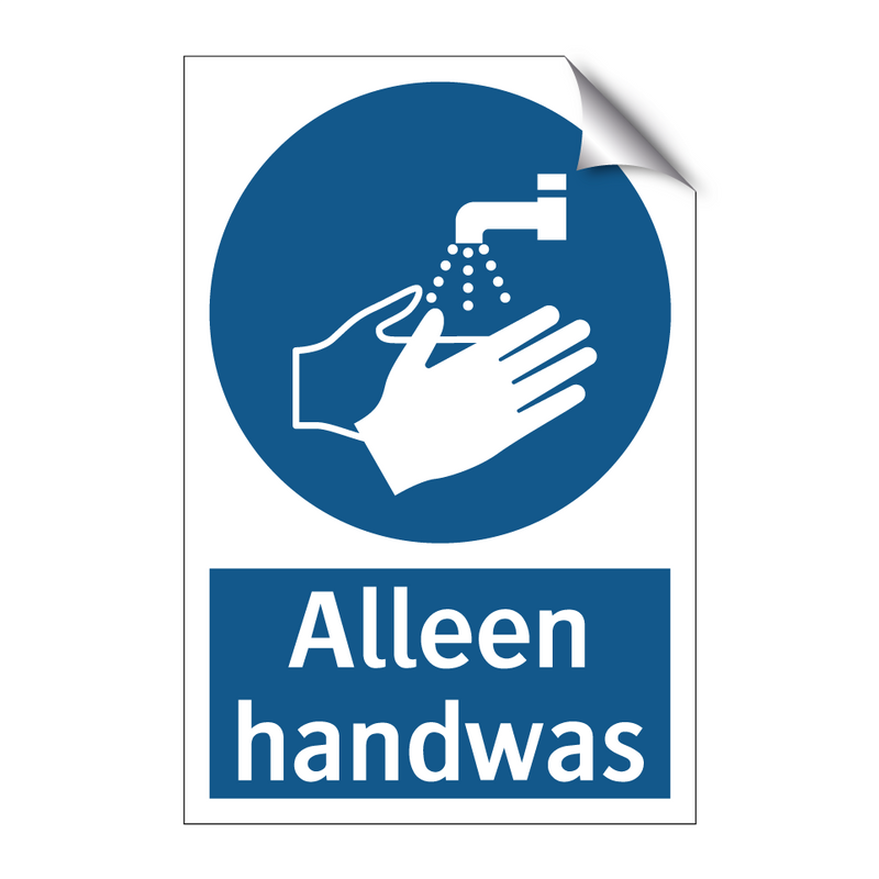 Alleen handwas & Alleen handwas & Alleen handwas & Alleen handwas