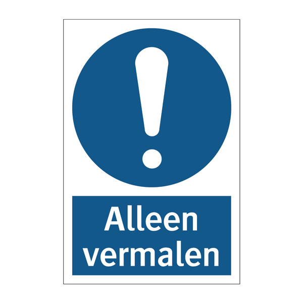 Alleen vermalen & Alleen vermalen & Alleen vermalen & Alleen vermalen & Alleen vermalen