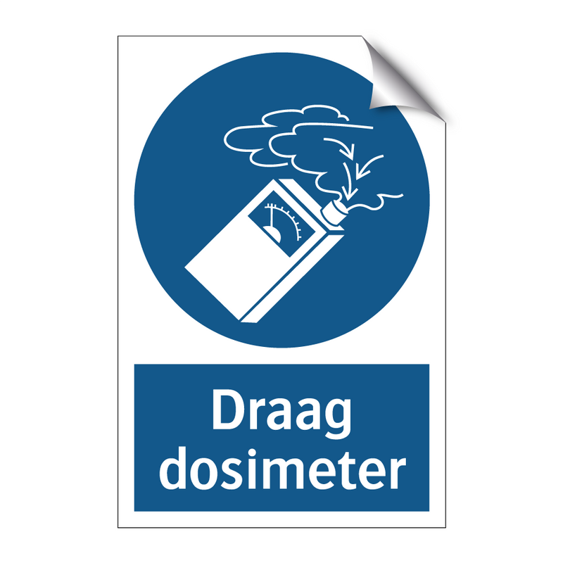 Draag dosimeter & Draag dosimeter & Draag dosimeter & Draag dosimeter