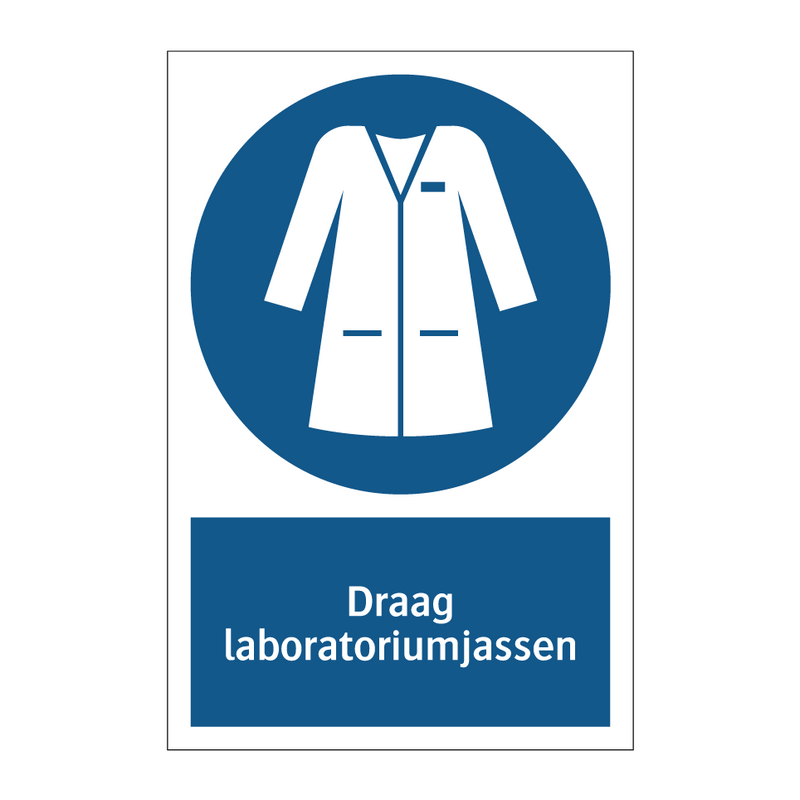 Draag laboratoriumjassen & Draag laboratoriumjassen & Draag laboratoriumjassen