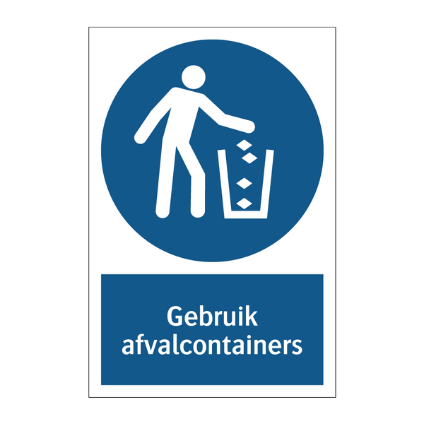 Gebruik afvalcontainers & Gebruik afvalcontainers & Gebruik afvalcontainers