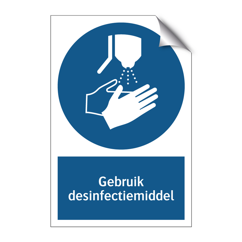 Gebruik desinfectiemiddel & Gebruik desinfectiemiddel & Gebruik desinfectiemiddel