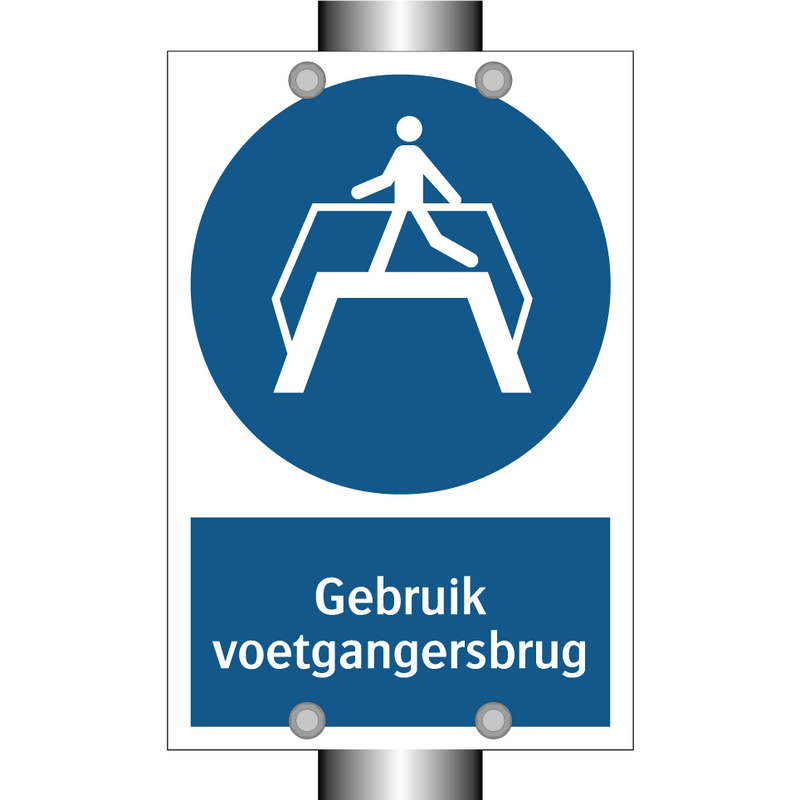 Gebruik voetgangersbrug & Gebruik voetgangersbrug & Gebruik voetgangersbrug