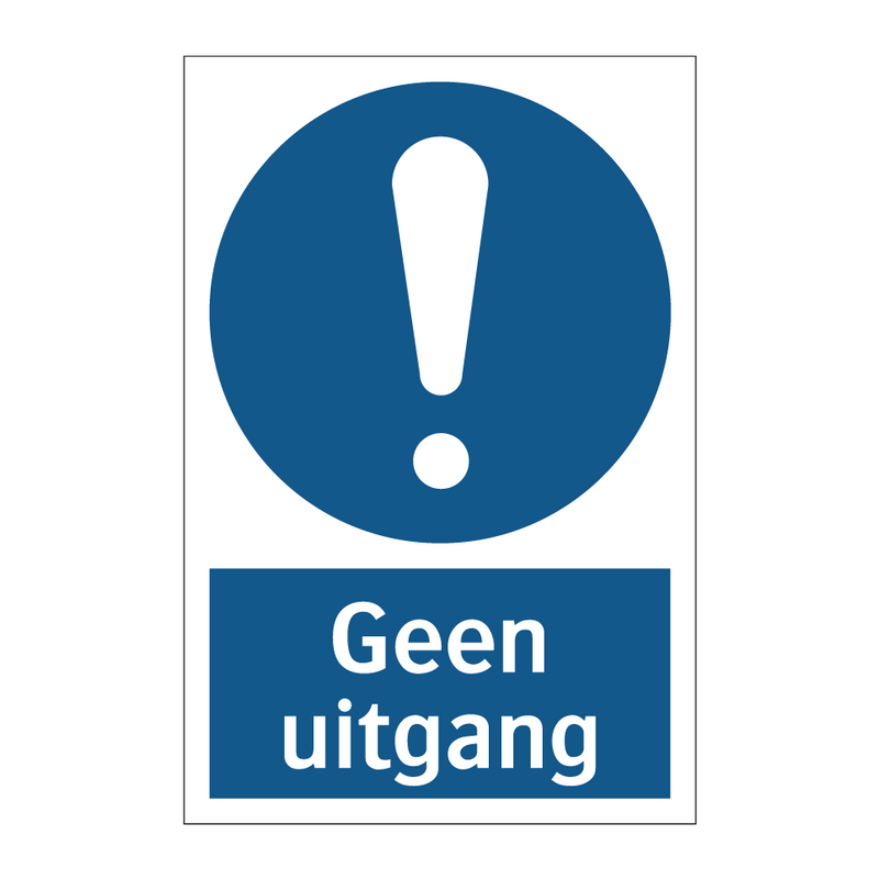 Geen uitgang & Geen uitgang & Geen uitgang & Geen uitgang & Geen uitgang & Geen uitgang