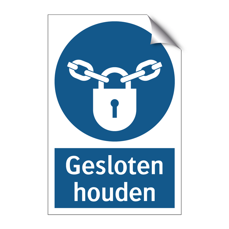 Gesloten houden & Gesloten houden & Gesloten houden & Gesloten houden