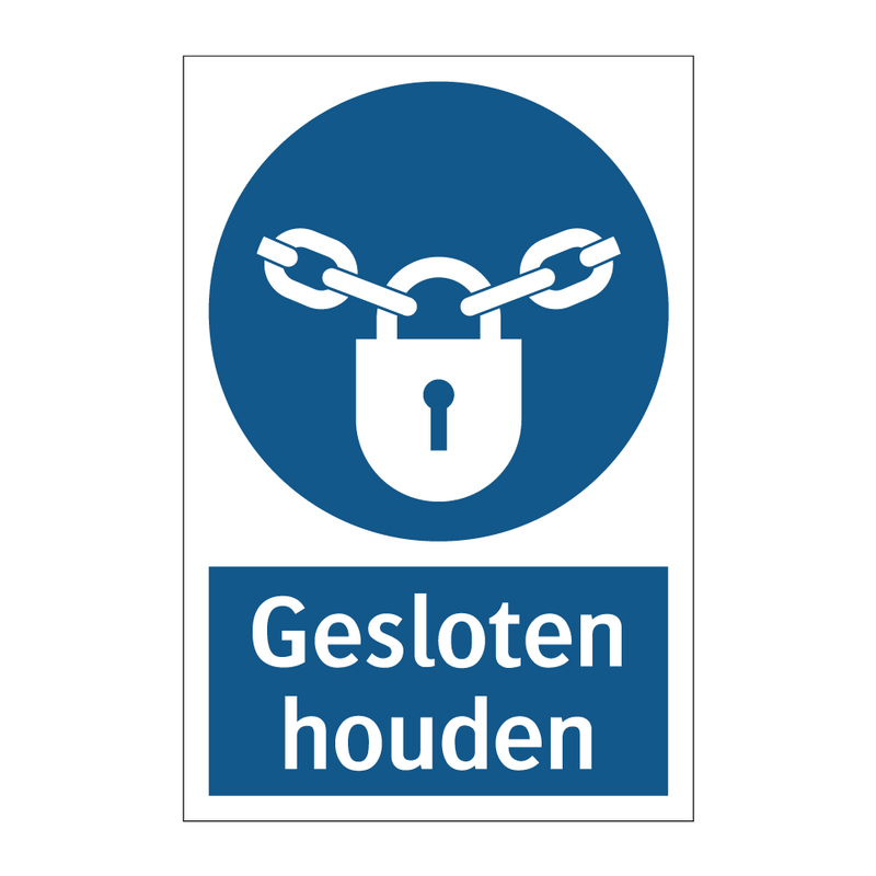 Gesloten houden & Gesloten houden & Gesloten houden & Gesloten houden & Gesloten houden