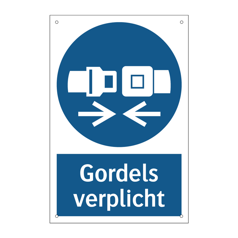 Gordels verplicht & Gordels verplicht & Gordels verplicht & Gordels verplicht & Gordels verplicht