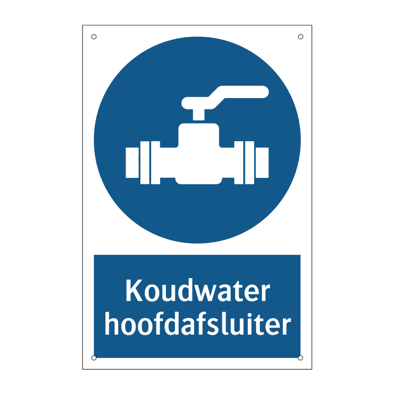 Koudwater hoofdafsluiter & Koudwater hoofdafsluiter & Koudwater hoofdafsluiter