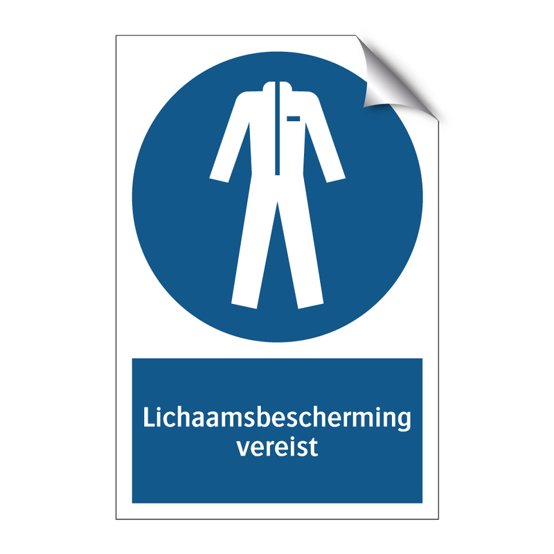 Lichaamsbescherming vereist & Lichaamsbescherming vereist & Lichaamsbescherming vereist