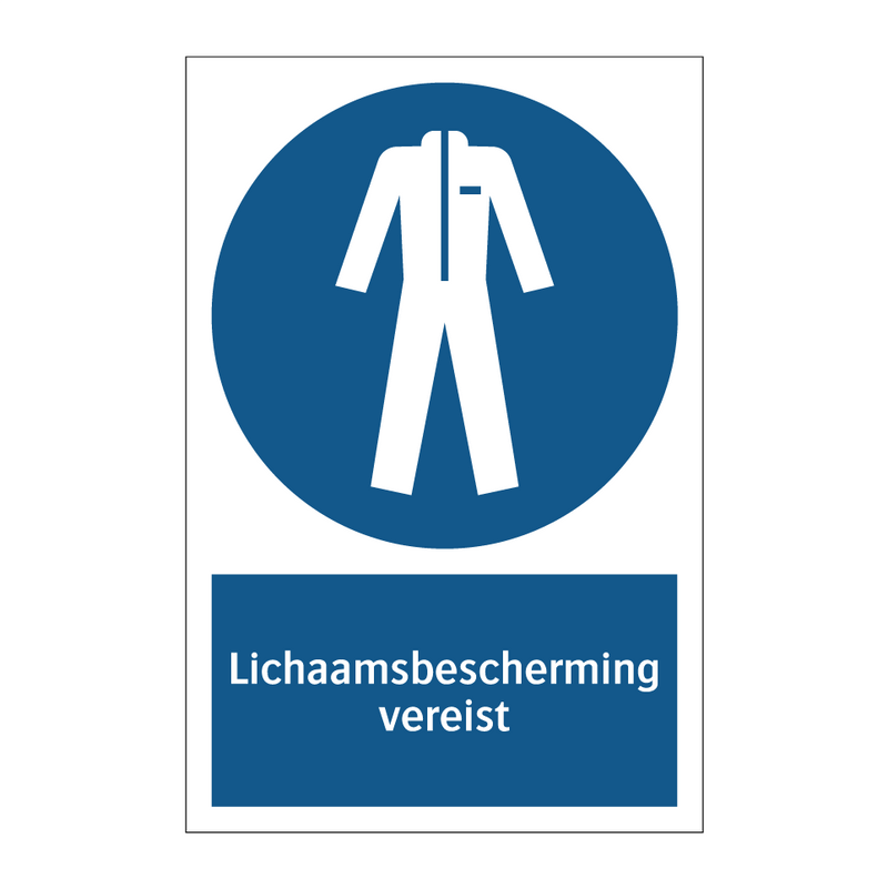 Lichaamsbescherming vereist & Lichaamsbescherming vereist & Lichaamsbescherming vereist